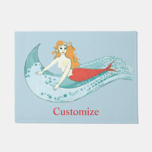 Wave-Riding Mermaid Thunder_Cove Doormat
