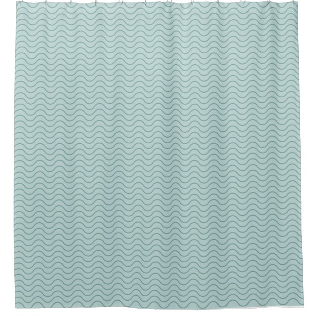 Wave Shower Curtain - Leaf (Front)