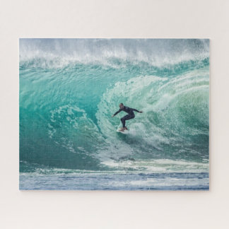 Wave Surfer Surfing Sports Blue Ocean Jigsaw Puzzle