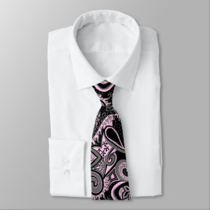 Wave Trip Floral Paisley Single-side Printed Tie