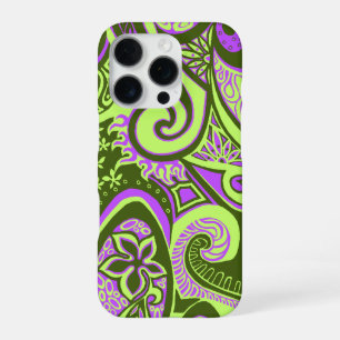 Wave Trip Vintage Psychedelic Floral Paisley iPhone 16 Pro Case
