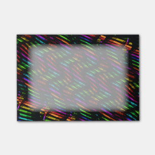 Wave Twists Hot Rainbow Gem Mosaic Artwork Post-it Notes