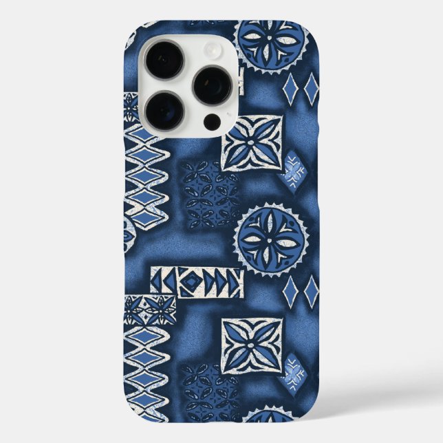 Wave Warrior Hawaiian Tapa Case-Mate iPhone Case (Back)