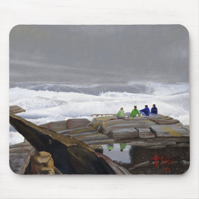 Wave Watchers Mouse Mat (Front)