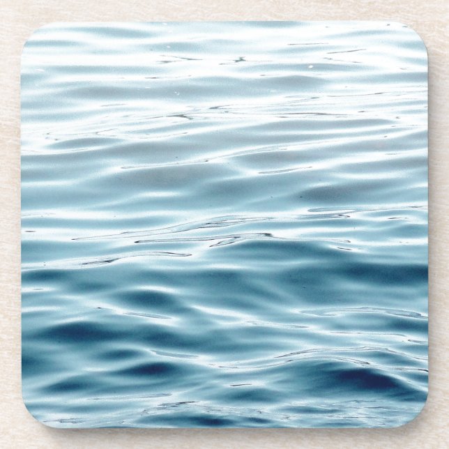 Waved blue water coaster (Front)