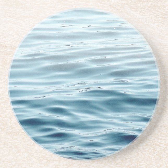 Waved blue water coaster (Front)