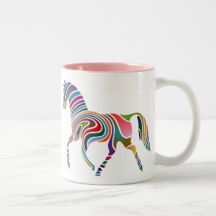 Waved Horse Ceramic Mug