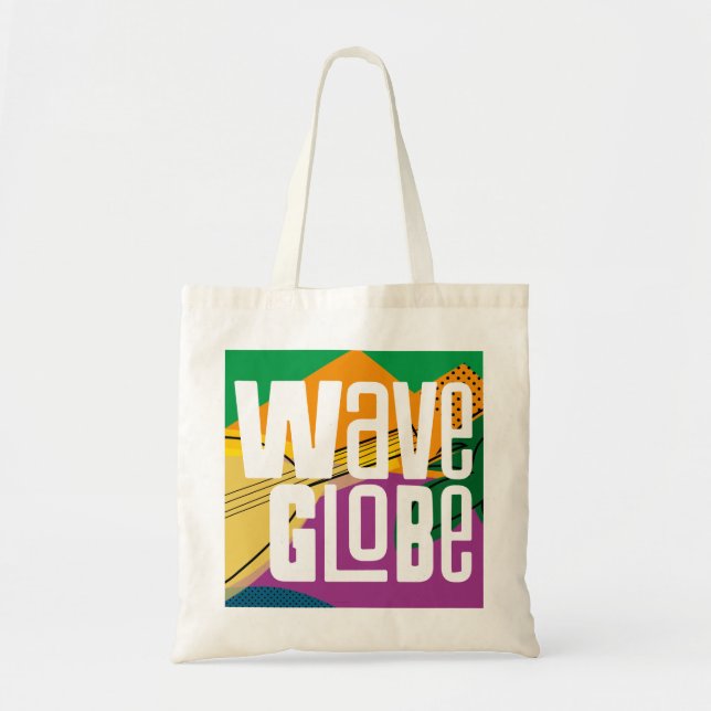 WaveGlobe Tote Bag (Front)