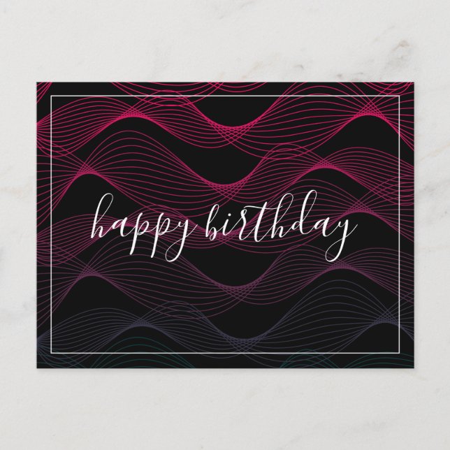 Wavelength Lines Postcard (Front)