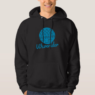 Waverider Synthesizer 80s Synthwave Waveform Hoodie