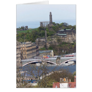 Waverley Station and other monuments in Edinburgh