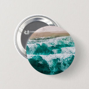 Waves 6 Cm Round Badge