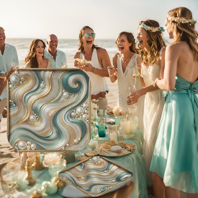 Waves 7-Inch Paper Plate from the Pearl Coast Ele (Creator Uploaded)