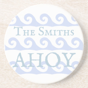 Waves Ahoy Custom Coaster