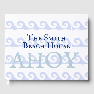 Waves Ahoy Custom Guest Book