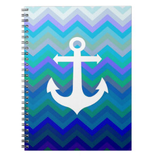 Waves & Anchor Notebook