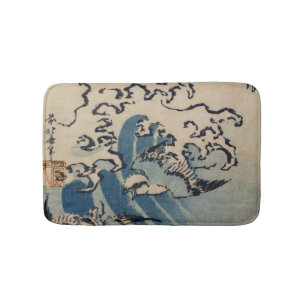 Waves and Birds, c.1825 Bath Mat