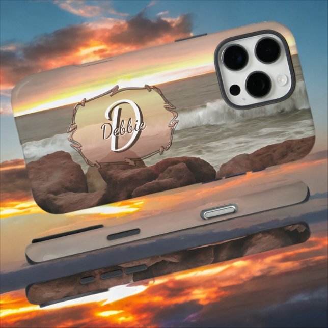 Waves and Boulders 0893 Case-Mate iPhone Case (Creator Uploaded)