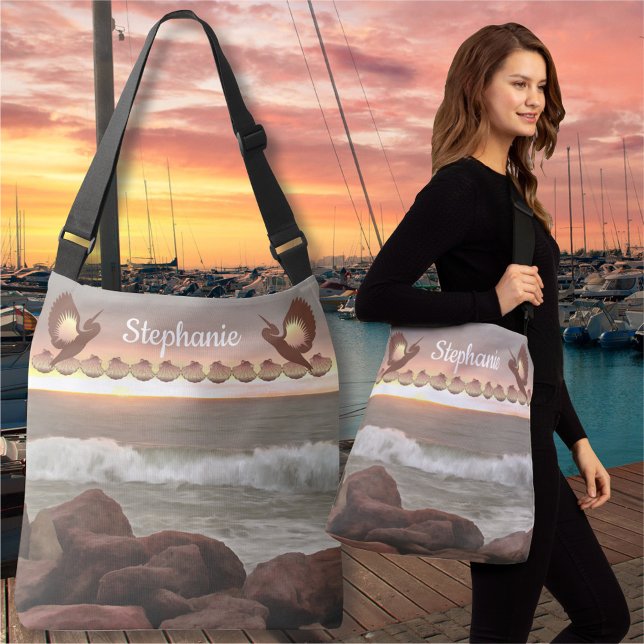 Waves and Boulders 0893 Crossbody Bag (Creator Uploaded)