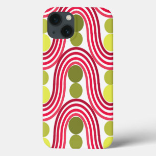 Waves and Circles iPhone 13 Case