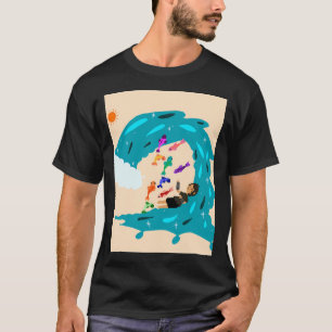 Waves and fish T-Shirt