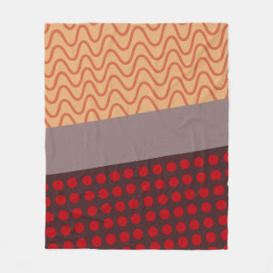 Waves and Rain Fleece Blanket