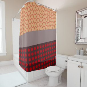 Waves and Rain  Shower Curtain
