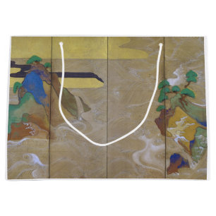 Waves at Matsushima (Left), Tawaraya Sotatsu Large Gift Bag