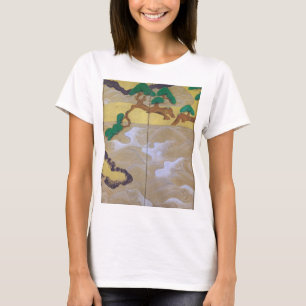 Waves at Matsushima (Right), Tawaraya Sotatsu T-Shirt