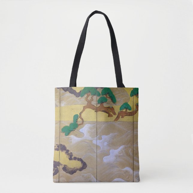 Waves at Matsushima (Right), Tawaraya Sotatsu Tote Bag (Front)