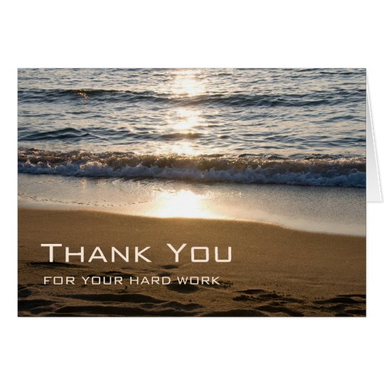 Waves at Sunset Administrative Professionals Day Card
