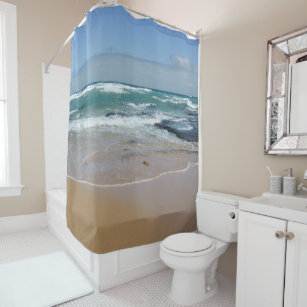 Waves Beach Shower Curtain
