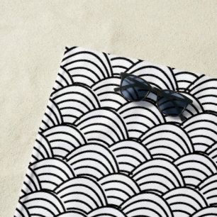 Waves  beach towel