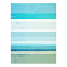 'Waves' Blue and Beige Abstract Art