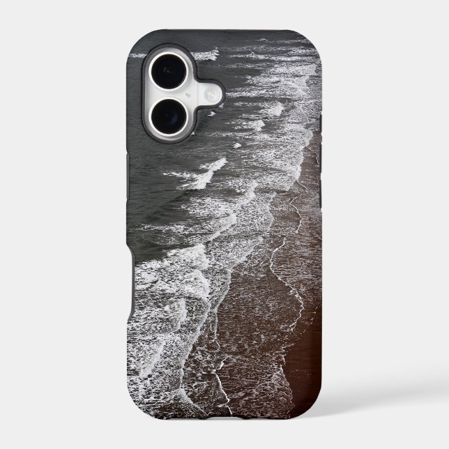 Waves breaking on a sandy beach (Back)