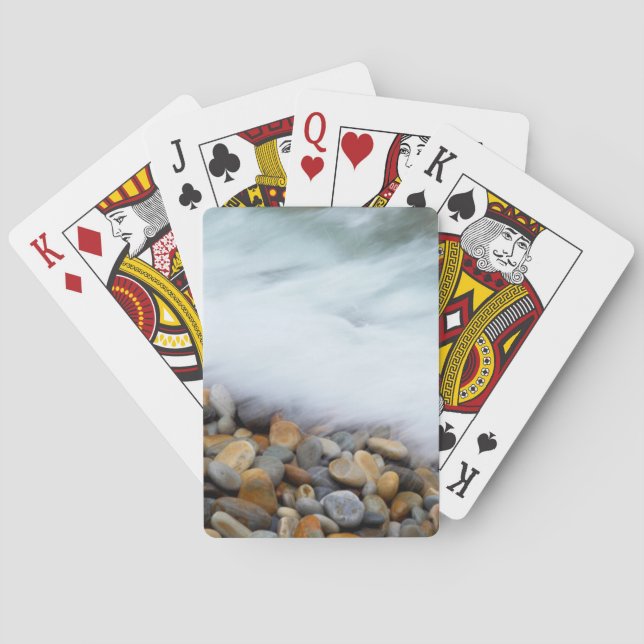 Waves Breaking Onto Pebbles, Tsitsikamma Playing Cards (Back)