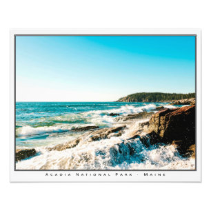 Waves Crashing at Acadia (20x16) Photo Print