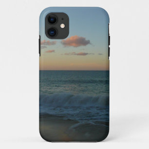 Waves Crashing at Sunset Beach Landscape iPhone 11 Case