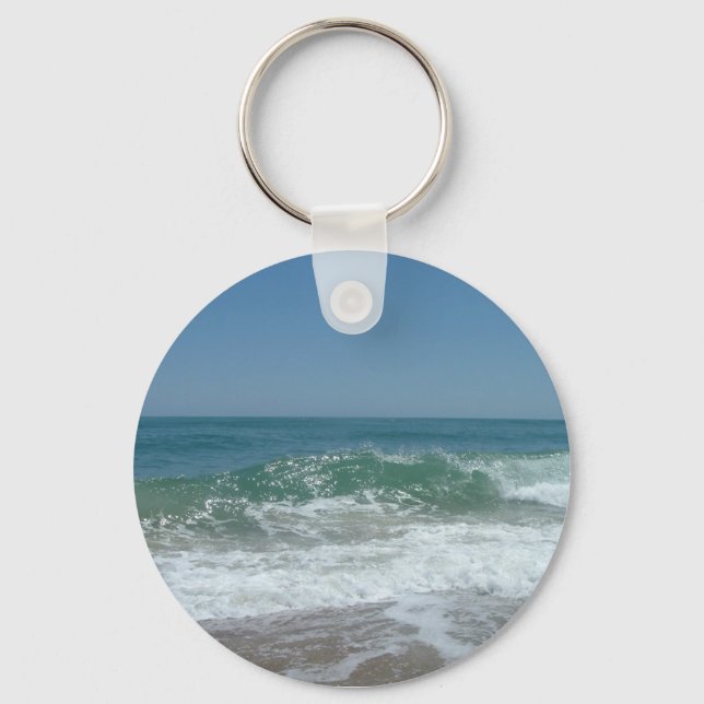 Waves Crashing Key Ring (Front)