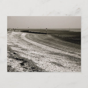 Waves crashing on shore, Mersea Island Postcard