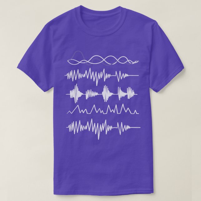 Waves EQ Sound Engineer Audio Engineer Music Produ T-Shirt (Design Front)