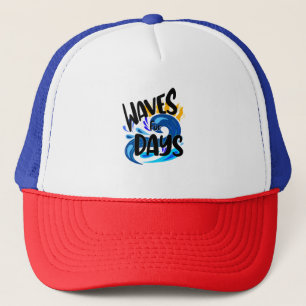 Waves For Days, Beach Life Trucker Hat