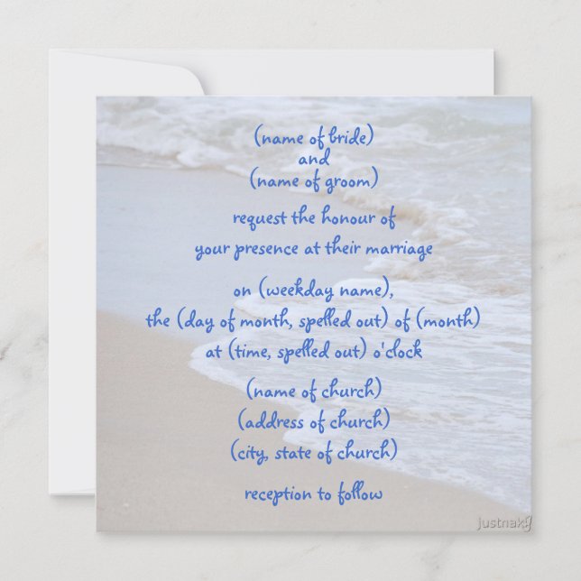 waves ii Invitation (Front)