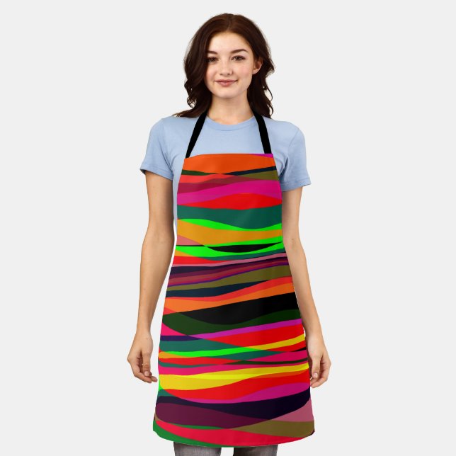 Waves in a Wonder Ocean Apron (Worn)