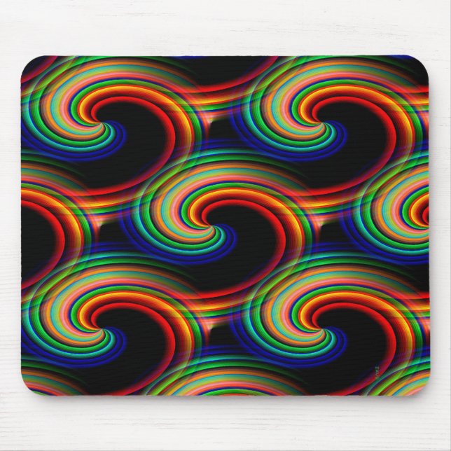 Waves in colours.... mouse mat (Front)