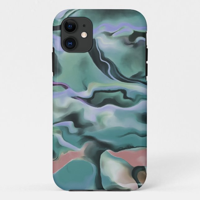 Waves In Harmony Acrylic Pour Abstract Art  Case-Mate iPhone Case (Back)