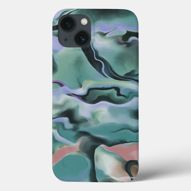 Waves In Harmony Acrylic Pour Abstract Art  Case-Mate iPhone Case (Back)