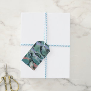 Waves In Harmony Acrylic Pour Abstract Art Gift Tags