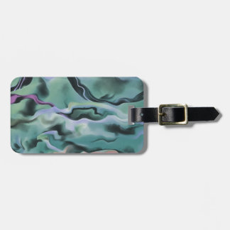 Waves In Harmony Acrylic Pour Abstract Art  Luggage Tag