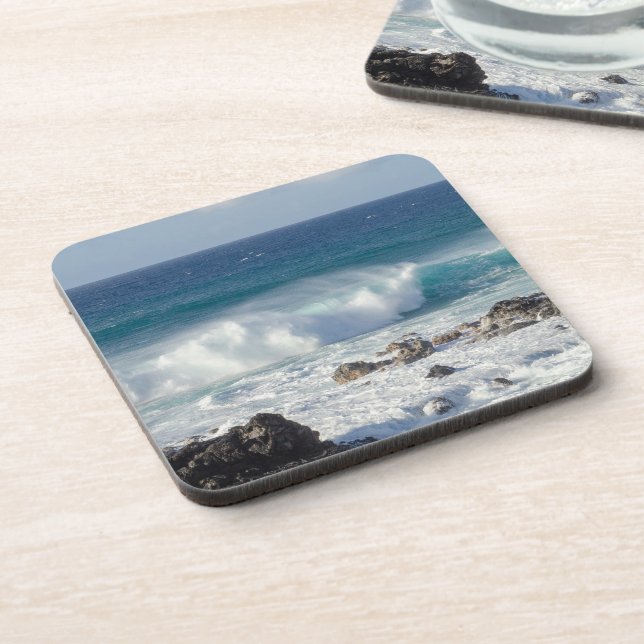 Waves In Maui, Hawaii Landscape Photography Coaster (Left Side)